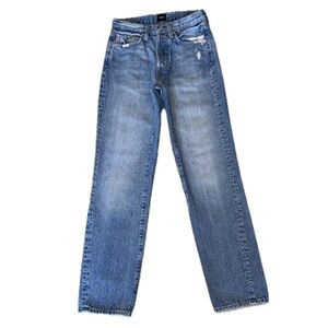 👖🇺🇸 EDWIN Stovepipe Straight Ankle Jeans‎ Y2K Streetwear Light Wash Sz 24